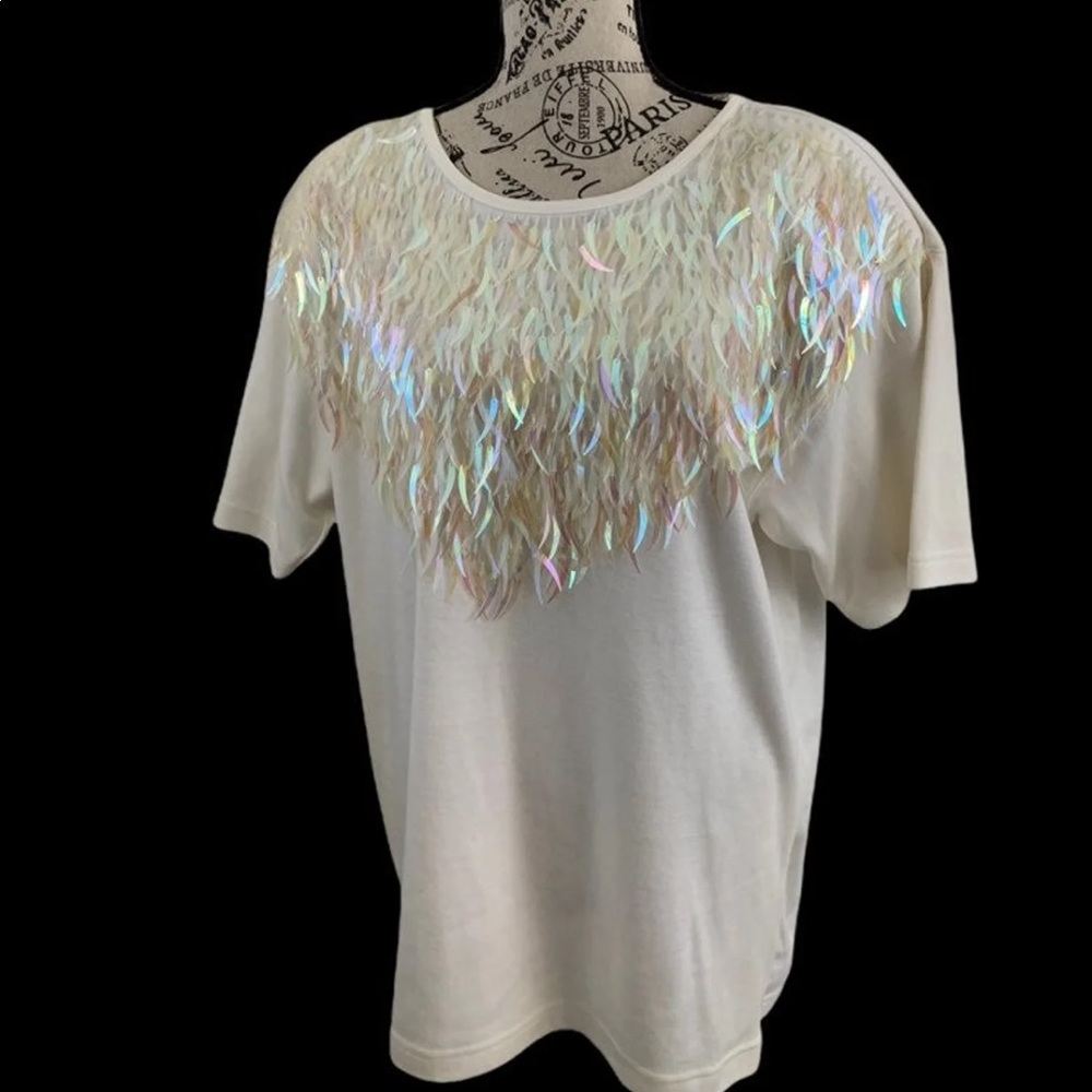 Victoria Harbour women's M sequin Blouse